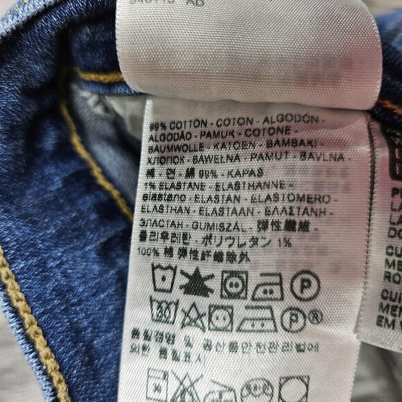 Levis 529 Bootcut Jeans Womens 6 Blue Medium Wash Stretch Denim - Picture 7 of 14